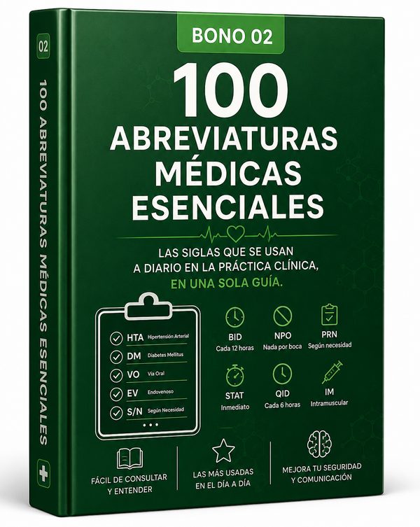 Bono 02, 100 Abreviaturas Médicas Esenciales