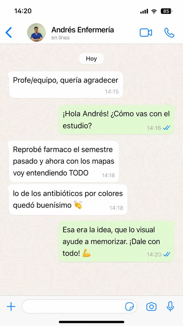 Testimonio por WhatsApp