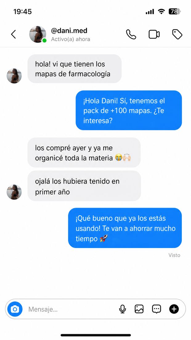 DM en Instagram