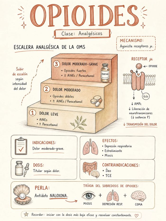 Mapa mental, opioides / Morfina