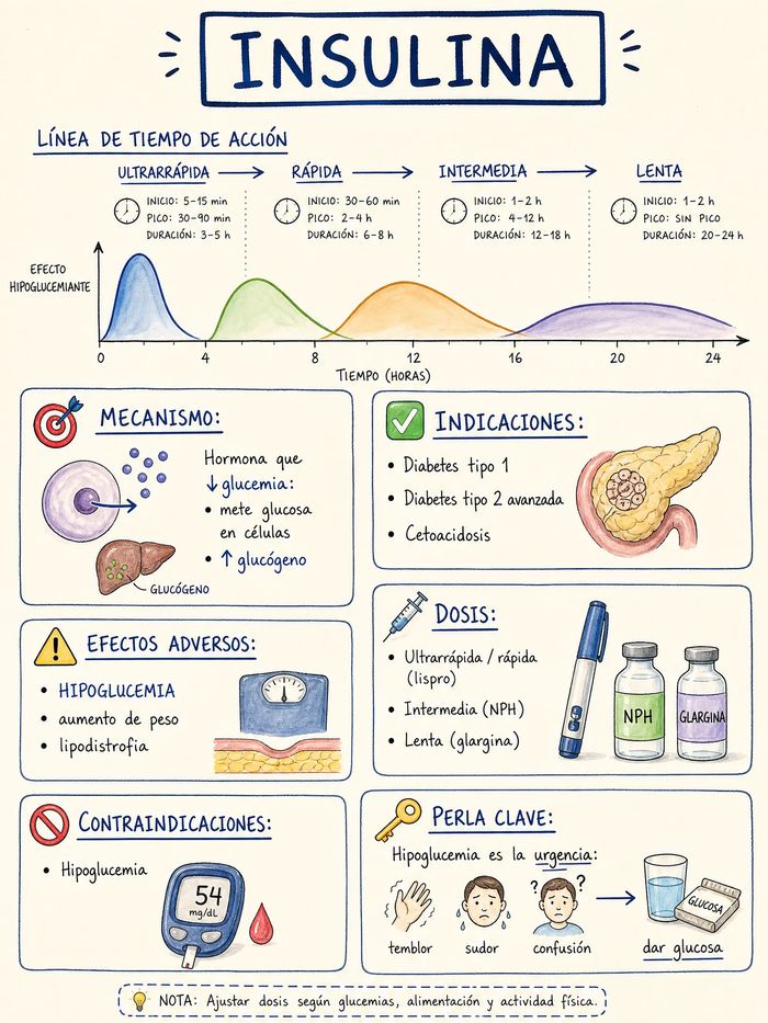 Mapa mental, Insulina