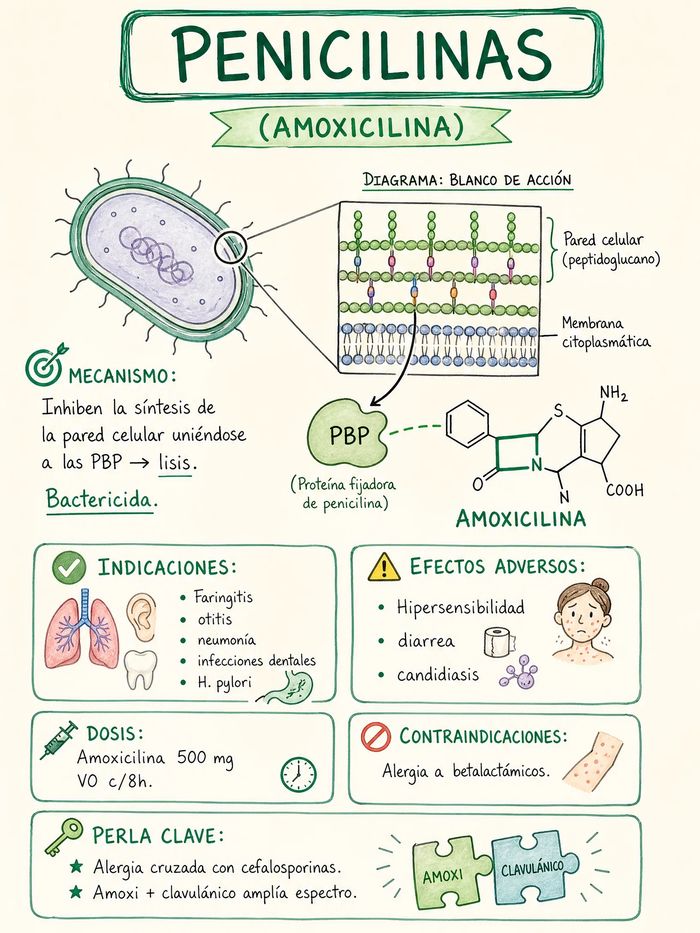 Mapa mental, Penicilinas