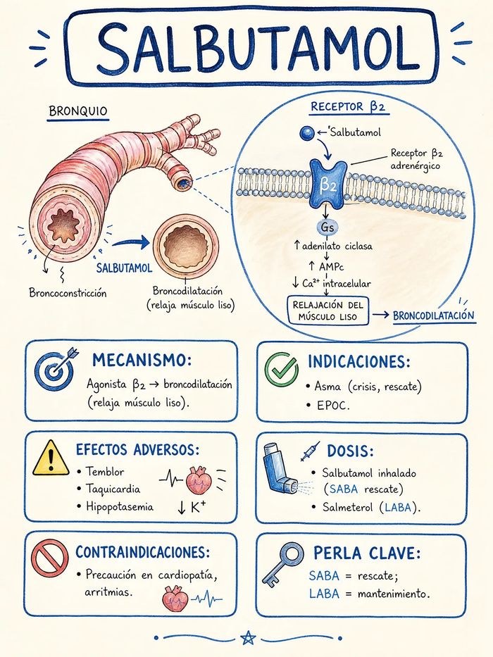 Mapa mental, Salbutamol